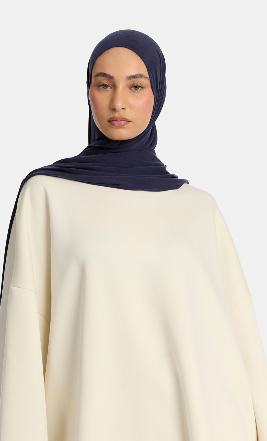 BREATHABLE JERSEY SCARF - DARK NAVY