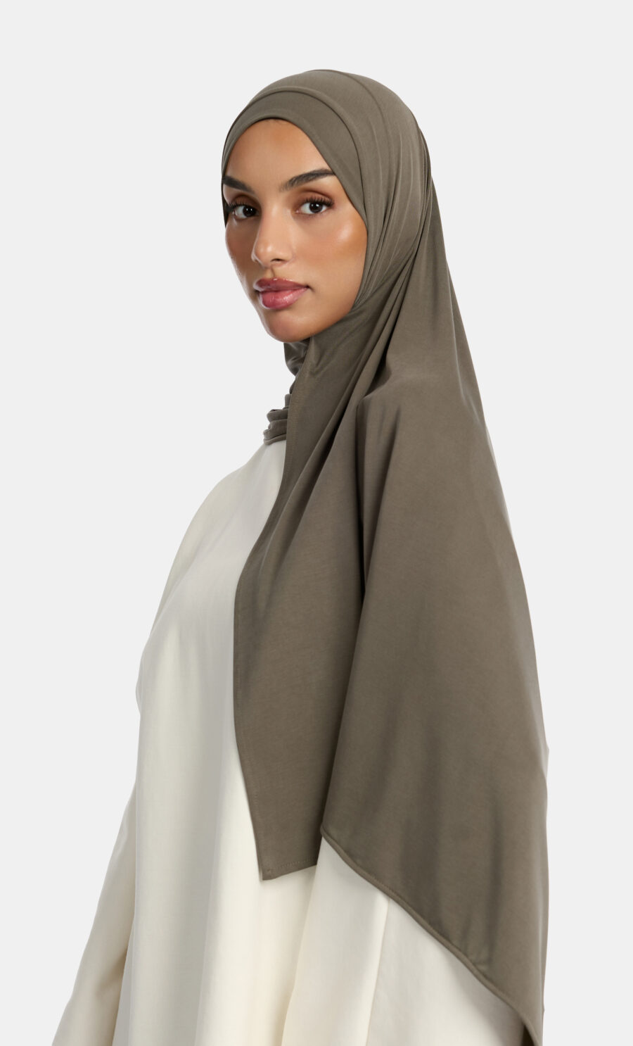 BREATHABLE JERSEY SCARF - CHARCOAL