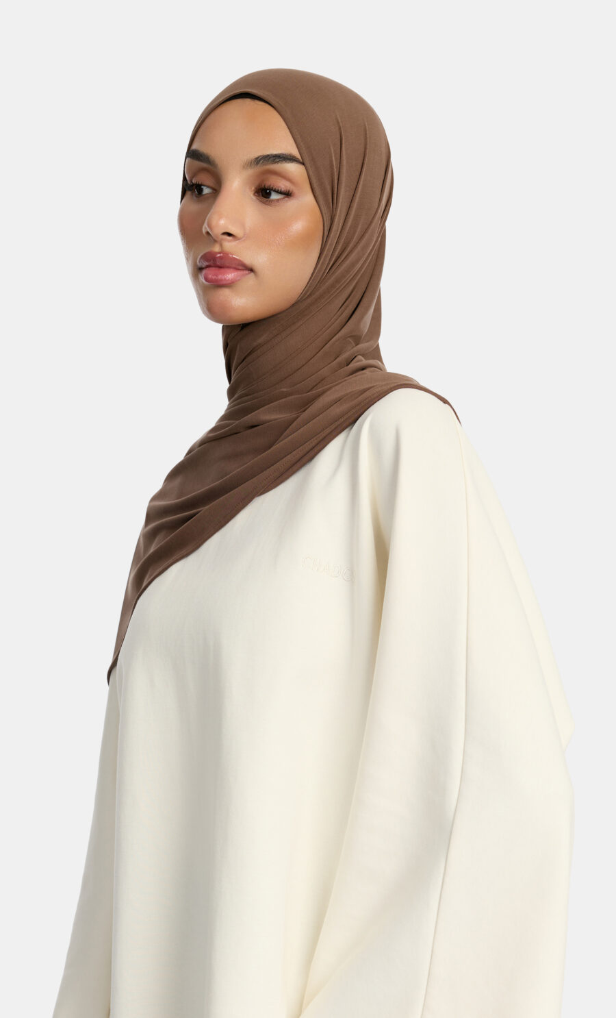 BREATHABLE JERSEY SCARF - MOCHA